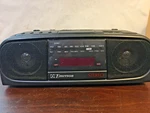 Emerson Digital Clock Radio Alarm Am/fm, Model AK2747, Stereo Sounds Good. Fixed Price $13.99.