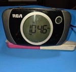 Rca RP5412A Am/fm Dual Wake Alarm Clock Radio. Power Sources. Blue Lcd Light.. Fixed Price $10.00.