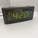 Ge Digital Clock Radio With Snooze Model 7-4853A Grey Works *read Description. Fixed Price $14.99.