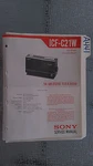 Sony ICF-C21W Service Manual Original Repair Book Digital Clock Radio. Fixed Price $19.98.