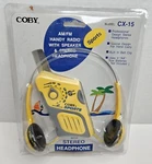 Coby CX-15 Am/fm Runner Sports Radio Yellow Stereo Headphones Belt Clip. Fixed Price $29.99.
