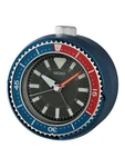 Seiko Bedside Diver Style Quiet Sweep Alarm Clock QHE207L Red Blue * New. Fixed Price $59.00.