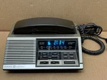 Vintage General Electric Phone Alarm Clock Am/fm Radio Model 7-4737A Woodgrain. Fixed Price $39.95.