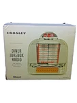 Crosley Diner Jukebox Tabletop Bluetooth Radio Chrome Plated CR1120A-SI Silver. Fixed Price $50.00.