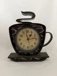 Westclox Coffee Cup 3D Wall Clock Model# 32038 Plastic Kitchen 10" 8" In. Fixed Price $16.72.