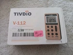 Tivdio V-112 Fm/am Band Stereo Radio Gold With Headphones Not Orig. Fixed Price $12.99.