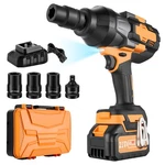 Cordless Impact Wrench 21V With Led Work Light & Tpe Non-slip Grip Handle. Fixed Price $121.00.