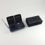 Vintage Philips D1868 Travel Folding Fm Radio Dual World Time Alarm Clock W/case. Fixed Price $34.90.