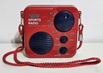 Electro Brand Sports Radio Am/fm Model 861 Red Water Resistant - Tested (video). Fixed Price $35.00.