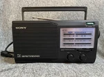 Vtg Working Sony ICF-34 Portable Radio Band Am/fm/weather/tv Analog Tuner Gray. Fixed Price $24.00.