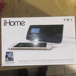 Ihome IHM46BC Portable Usb Charging Dual Alarm Clock Speaker System Black New. Fixed Price $25.00.