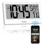 Baldr Digital Clock With Bluetooth Auto Time Sync, No App Required, Large Dis.... Fixed Price $48.79.