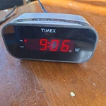 Timex Alarm Clock T121 Black Battery Back Up Red Digits Snooze Tested & Working. Fixed Price $9.99.
