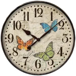 Westclox 12" Round Butterfly Wall Clock Metal Hands Glass Lens Discount. Fixed Price $17.99.