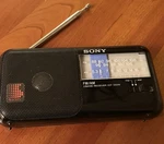Sony ICF-350W 2 Band Fm/am Portable Radio Receiver Tested Works. Fixed Price $16.00.