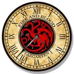 Room Wall Decor Clocks House Targaryen Game Of Thrones Modern Personalized. Fixed Price $29.99.