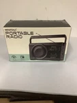 Vivitar Portable Am/fm Radio With Collapsible Antenna Carry Handle - Black. Fixed Price $14.99.