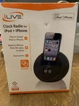 Ilive ICP101P Digital Clock Radio Dock For Apple. Fixed Price $44.99.