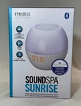 Homedics Soundspa Sunrise Simulator Alarm Clock 8 Sleep & Wake White Bt. Fixed Price $40.00.