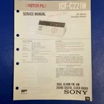 Sony ICF-C221W Service Manual Original Paper Oem Repair Guide Usa. Fixed Price $29.95.