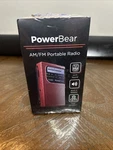 Powerbear Portable Radio Am/fm 2AA Battery Operated, Long Range Reception New. Fixed Price $19.97.