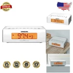 Sangean RCR-5 White Digital Am/fm Clock Radio Snooze, Sleep Timer, Aux. Fixed Price $151.04.