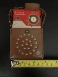 Hitachi Transistor Radio TH-666 With Leather Case Vintage Collectible. Fixed Price $79.99.