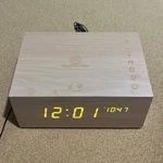 Gogroove Bluesync Tym Alarm Clock Bluetooth Speaker - Natural Brown. Fixed Price $30.00.