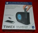 Timex Dual Charging Alarm Clock W/ Removable Rechargeable Battery Pack - Black. Fixed Price $21.99.