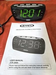 Jensen JCR-208A Large Display Am/fm Alarm Clock Radio Working. Fixed Price $20.00.