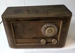 Vintage Montgomery Ward Airline Am Tube Radio Wave Retro Woodgrain. Fixed Price $35.99.