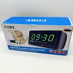 Coby Alarm Clock Radio Am/fm Audio Input Digital Jumbo Display CR-A108. Fixed Price $19.99.