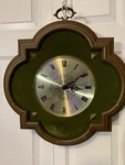 Vnt 1970 Westclox No Cord Large Wall Clock Roman Numerals Battery Green Brown. Fixed Price $132.32.