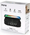 Ihome Timebase Ii Dual Charging Bluetooth Speaker Alarm Clock Wireless Usb. Fixed Price $49.00.