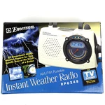 Emerson Instant Weather Band Radio Am/fm Tv Sound Model RP6248 New (open Box). Fixed Price $35.14.