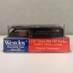 Westclox Lcd Alarm Clock Am/fm Radio #47530 Travel Quartz New Sealed Vintage. Fixed Price $19.99.