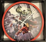 Marvel Avengers Super Heroes Wall Clock Room Decor New Plastic Sealed 22CM. Fixed Price $24.99.