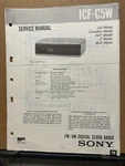Original Sony Service Manual For Clock Radios Ez Icf Tfm Select One. Fixed Price $7.48.