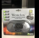 Alarm Clock Westclox Speaker System And. Fixed Price $10.99.