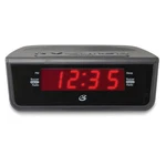 C224B Sleek Digital Clock: Dual Alarms, Battery Backup, Pre-set Radio. Fixed Price $21.99.