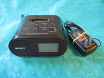 Sony Black ICF-C05IP Audio Dock Fm Radio & Clock For Iphone/ipod W/8V Adaptor. Fixed Price $15.00.