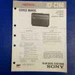 Sony ICF-C260 Service Manual Original Paper Oem Repair Guide Usa. Fixed Price $31.74.