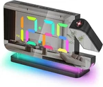 Projection Alarm CLOCK,7.4" Led Rgb Digital Clocks Large Display,with 180 Rotat. Fixed Price $33.93.