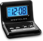 Westclox Lcd Digital Bedside Alarm Clock With Blue Backlit One Size, Black. Fixed Price $19.75.