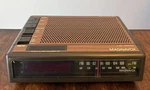 Vintage Wood Grain Retro Radio Alarm Clock Magnavox D-3620 Works. Fixed Price $14.99.