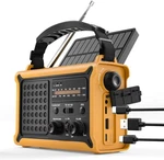Hand Crank Emergency Radio Solar With 12000MAH Power Bank, Noaa/am/fm/weather Al. Fixed Price $87.93.