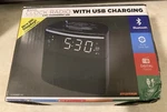Sylvania SCR1986BT-AS Bluetooth Clock Radio Auto-set Dual Alarm & Usb Charging. Fixed Price $29.99.