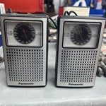 Two Panasonic RF-505 Vintage Portable Am Fm Transistor Radios. Fixed Price $35.00.