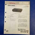Sony ICF-C200W Service Manual Original Paper Oem Repair Guide Usa. Fixed Price $27.11.