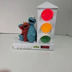 Sesame Street Elmo Cookie Monster Toddler Kid Stop Light Alarm Clock Tested. Fixed Price $24.99.